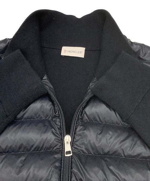 MONCLER（モンクレール）MONCLER (モンクレール) ダウンジャケット CARDIGAN TRICOT ブラック サイズ:Lの古着・服飾アイテム