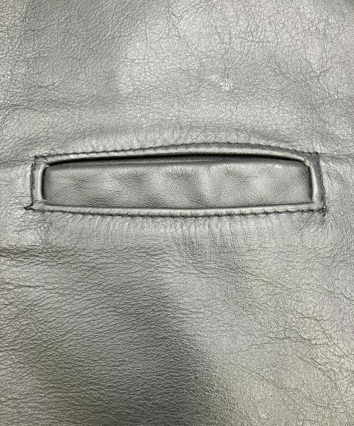 Schott（ショット）Schott (ショット) レザーベスト　MADE　IN　USA ブラック サイズ:Mの古着・服飾アイテム