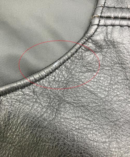 Schott（ショット）Schott (ショット) レザーベスト　MADE　IN　USA ブラック サイズ:Mの古着・服飾アイテム