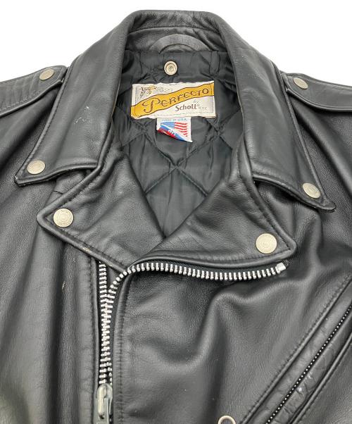 Schott（ショット）Schott (ショット) レザージャケット ブラック サイズ:Lの古着・服飾アイテム