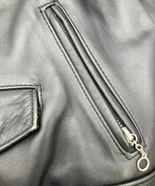 Schott（ショット）Schott (ショット) レザージャケット ブラック サイズ:Lの古着・服飾アイテム