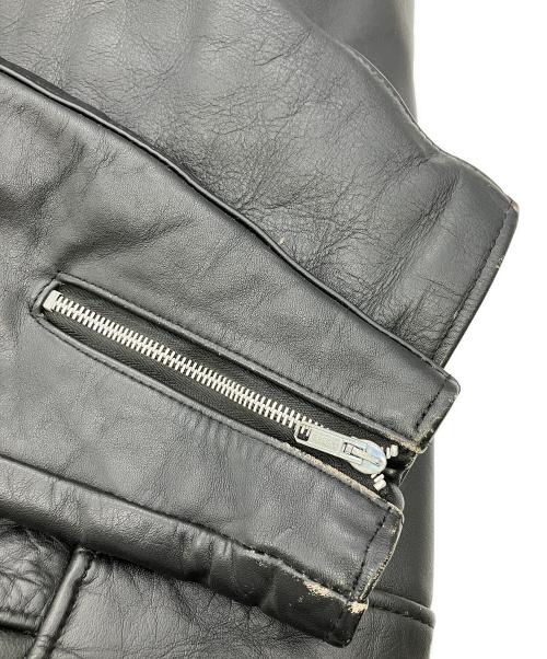 Schott（ショット）Schott (ショット) レザージャケット ブラック サイズ:Lの古着・服飾アイテム