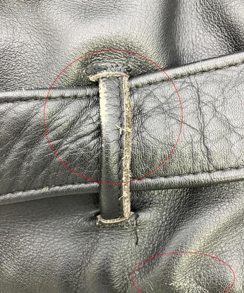 Schott（ショット）Schott (ショット) レザージャケット ブラック サイズ:Lの古着・服飾アイテム