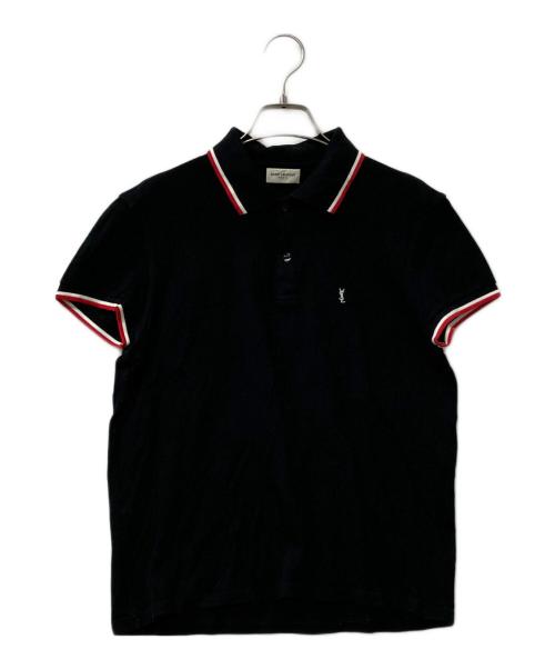 Saint Laurent Paris（サンローランパリ）Saint Laurent Paris (サンローランパリ) ハンソデポロシャツ ブラック サイズ:xsの古着・服飾アイテム