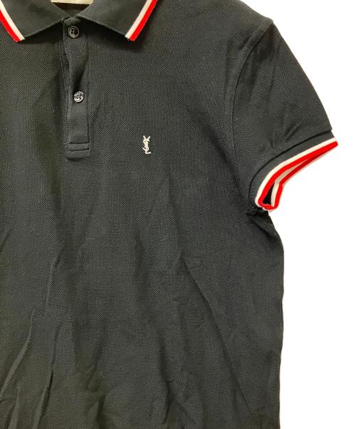 Saint Laurent Paris（サンローランパリ）Saint Laurent Paris (サンローランパリ) ハンソデポロシャツ ブラック サイズ:xsの古着・服飾アイテム
