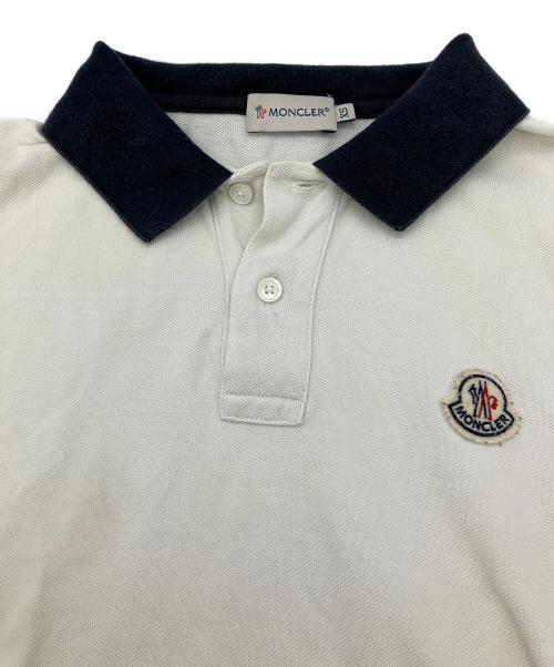 MONCLER（モンクレール）MONCLER (モンクレール) 半袖ポロシャツ ホワイト サイズ:XSの古着・服飾アイテム