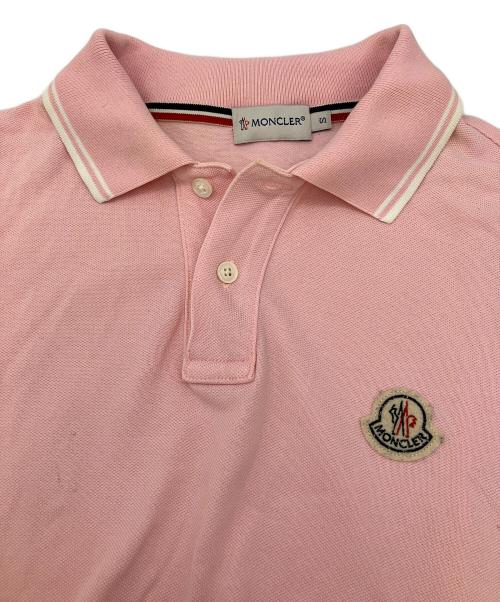 MONCLER（モンクレール）MONCLER (モンクレール) ポロシャツ ピンク サイズ:Sの古着・服飾アイテム