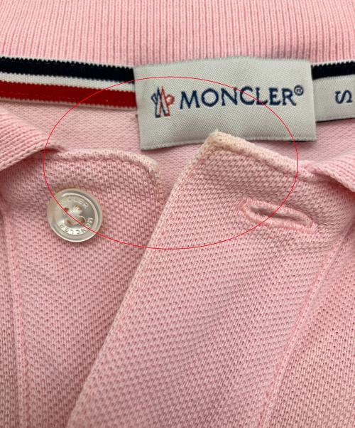 MONCLER（モンクレール）MONCLER (モンクレール) ポロシャツ ピンク サイズ:Sの古着・服飾アイテム