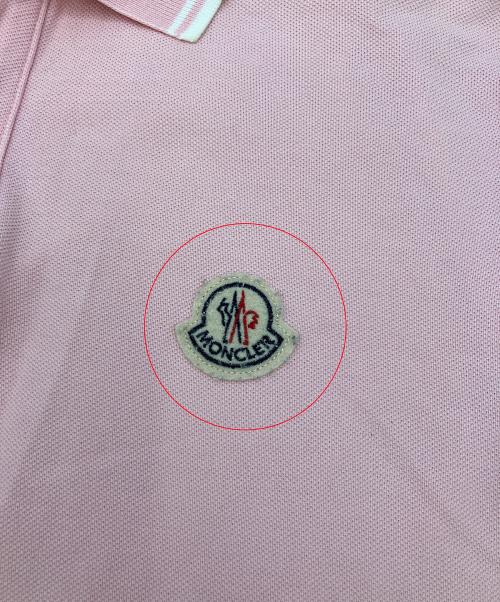 MONCLER（モンクレール）MONCLER (モンクレール) ポロシャツ ピンク サイズ:Sの古着・服飾アイテム