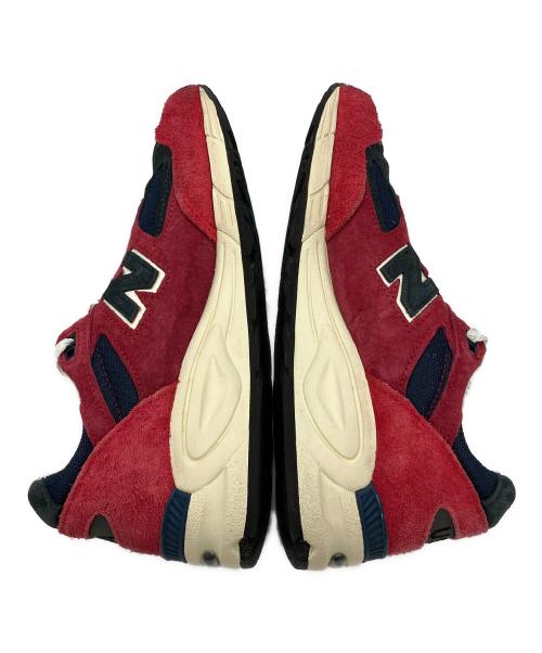 NEW BALANCE（ニューバランス）NEW BALANCE (ニューバランス) ローカットスニーカー 990v2 レッド×ネイビー サイズ:25.5の古着・服飾アイテム