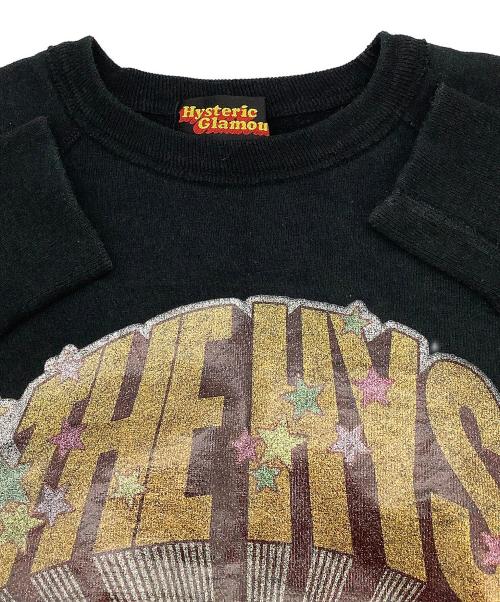 Hysteric Glamour（ヒステリックグラマー）Hysteric Glamour (ヒステリックグラマー) スウェット クルーネックスウェット ブラック サイズ:FREEの古着・服飾アイテム