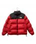 THE NORTH FACE（ザ ノース フェイス）の古着「ダウンジャケット　ヌプシ」｜レッド