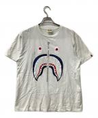 A BATHING APEアベイシングエイプ）の古着「半袖カットソー SHARK TEE」｜ホワイト