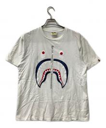 A BATHING APE（アベイシングエイプ）の古着「半袖カットソー SHARK TEE」｜ホワイト