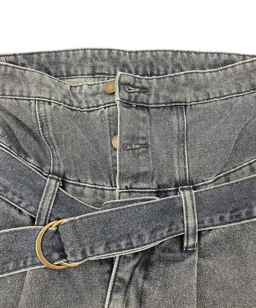 mideal（マイディール）mideal (マイディール) カットアウトデニムワイドパンツ インディゴ サイズ:Mの古着・服飾アイテム