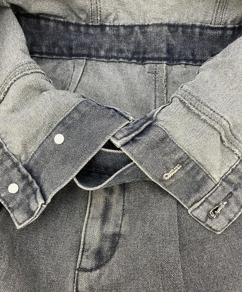 mideal（マイディール）mideal (マイディール) カットアウトデニムワイドパンツ インディゴ サイズ:Mの古着・服飾アイテム