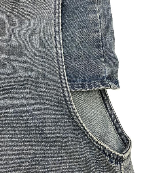 mideal（マイディール）mideal (マイディール) カットアウトデニムワイドパンツ インディゴ サイズ:Mの古着・服飾アイテム