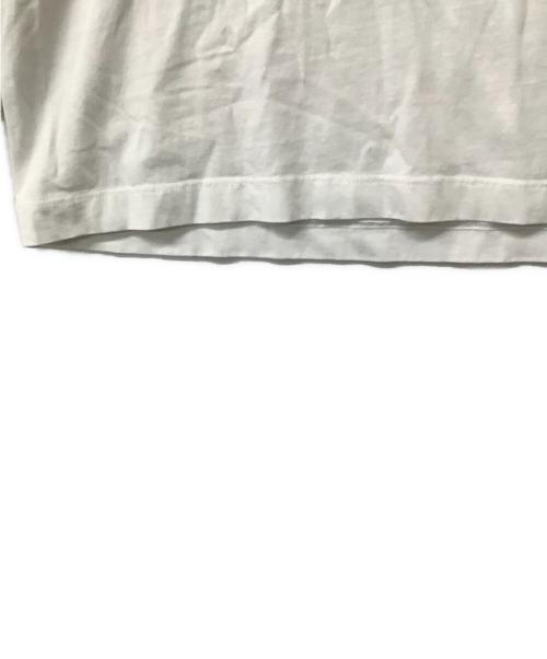 dunhill（ダンヒル）dunhill (ダンヒル) 長袖カットソー チェーン刺繍ロゴカットソー ホワイト サイズ:Mの古着・服飾アイテム
