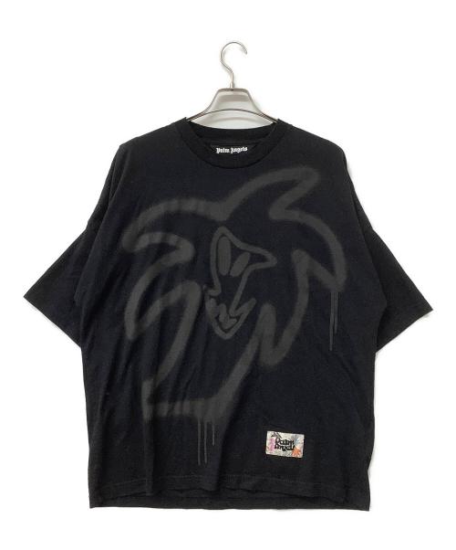Palm Angels（パーム エンジェルス）Palm Angels (パーム エンジェルス) 半袖カットソー グラフィティ プリント Tシャツ ブラック サイズ:Sの古着・服飾アイテム