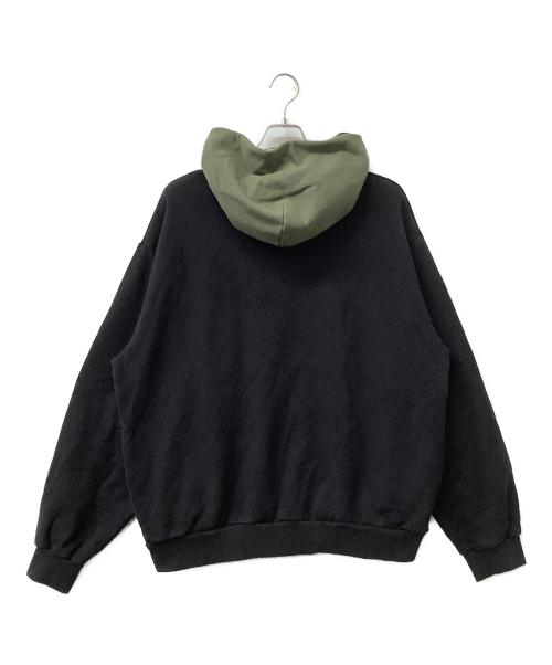 MARNI（マルニ）MARNI (マルニ) パーカー バイカラーロゴパーカー グリーン×ブラック サイズ:46の古着・服飾アイテム
