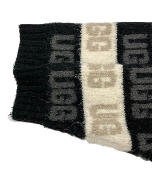 UGG（アグ）UGG (アグ) Graphic Logo Cardigan ブラック×ホワイト サイズ:Mの古着・服飾アイテム