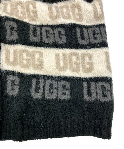 UGG（アグ）UGG (アグ) Graphic Logo Cardigan ブラック×ホワイト サイズ:Mの古着・服飾アイテム