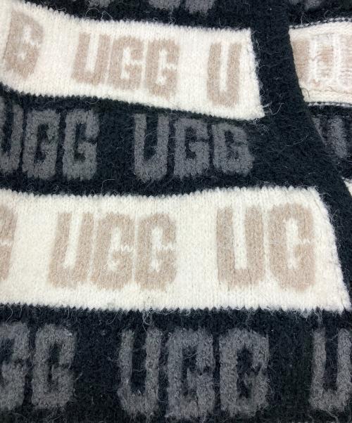 UGG（アグ）UGG (アグ) Graphic Logo Cardigan ブラック×ホワイト サイズ:Mの古着・服飾アイテム
