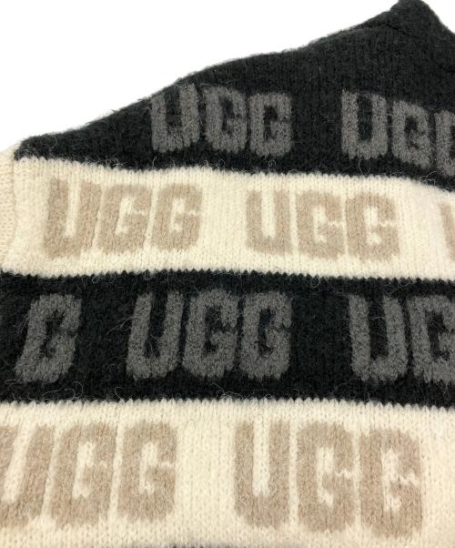 UGG（アグ）UGG (アグ) Graphic Logo Cardigan ブラック×ホワイト サイズ:Mの古着・服飾アイテム