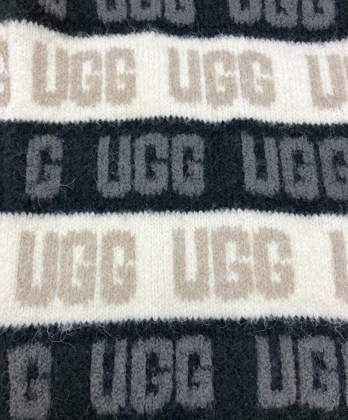 UGG（アグ）UGG (アグ) Graphic Logo Cardigan ブラック×ホワイト サイズ:Mの古着・服飾アイテム