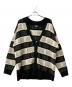 UGG（アグ）の古着「Graphic Logo Cardigan」｜ブラック×ホワイト