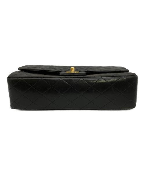 CHANEL（シャネル）CHANEL (シャネル) Wフラップチェーンショルダーバッグ  マトラッセ25　3438018 ブラック×ゴールドの古着・服飾アイテム