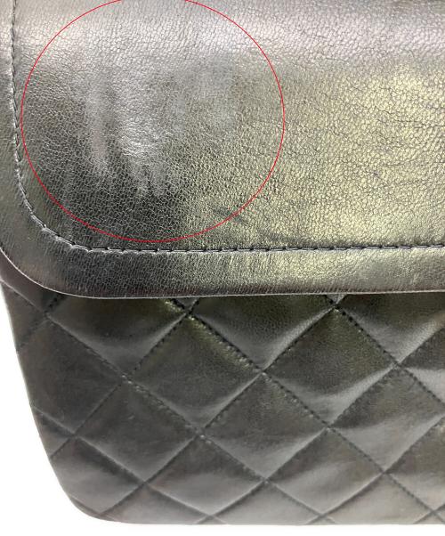 CHANEL（シャネル）CHANEL (シャネル) Wフラップチェーンショルダーバッグ  マトラッセ25　3438018 ブラック×ゴールドの古着・服飾アイテム