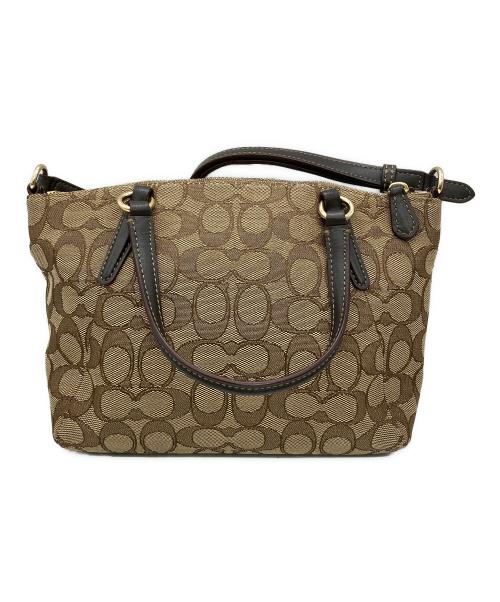 COACH（コーチ）COACH (コーチ) 2WAYバッグ シグネチャー ベージュの古着・服飾アイテム