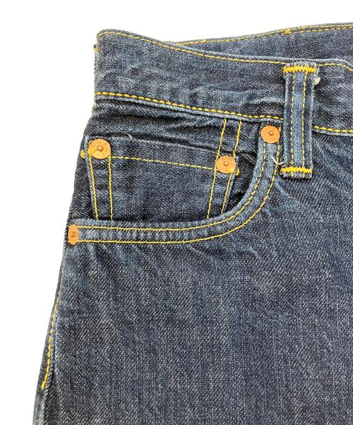 EVISU（エヴィス）EVISU (エヴィス) デニムパンツ　donna　ハート刺繍 ブルー サイズ:Sの古着・服飾アイテム