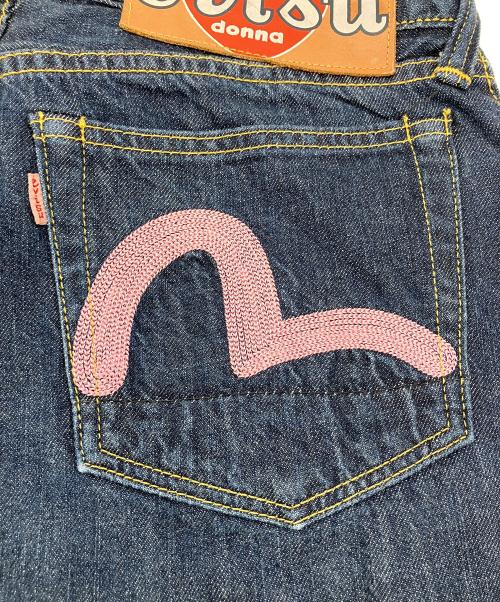 EVISU（エヴィス）EVISU (エヴィス) デニムパンツ　donna　ハート刺繍 ブルー サイズ:Sの古着・服飾アイテム