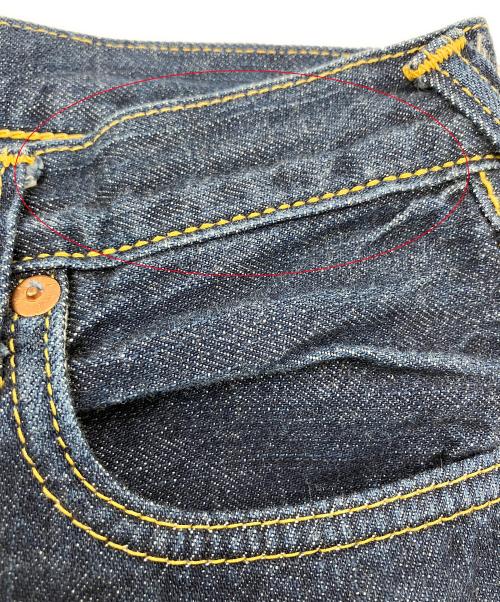EVISU（エヴィス）EVISU (エヴィス) デニムパンツ　donna　ハート刺繍 ブルー サイズ:Sの古着・服飾アイテム