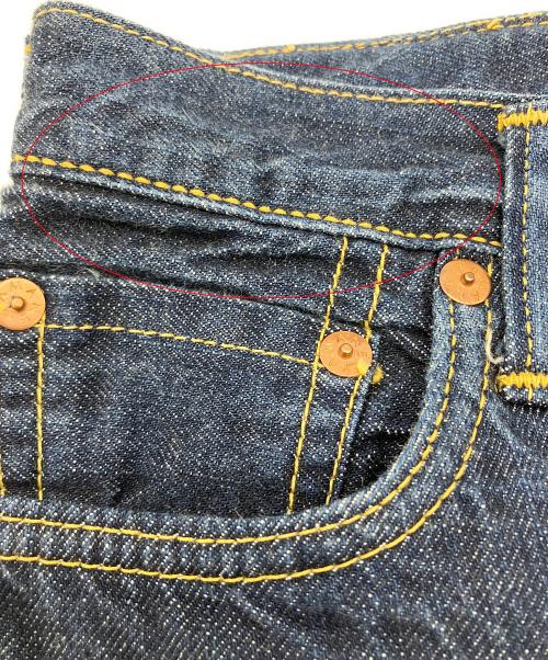 EVISU（エヴィス）EVISU (エヴィス) デニムパンツ　donna　ハート刺繍 ブルー サイズ:Sの古着・服飾アイテム