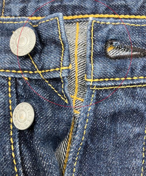 EVISU（エヴィス）EVISU (エヴィス) デニムパンツ　donna　ハート刺繍 ブルー サイズ:Sの古着・服飾アイテム