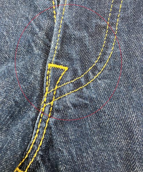 EVISU（エヴィス）EVISU (エヴィス) デニムパンツ　donna　ハート刺繍 ブルー サイズ:Sの古着・服飾アイテム