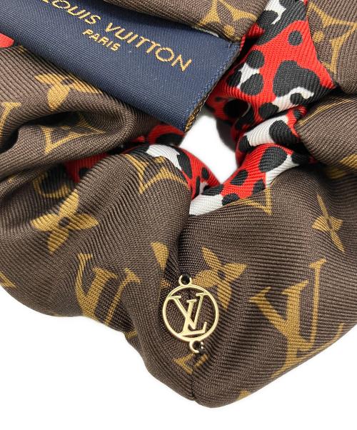 LOUIS VUITTON（ルイ ヴィトン）LOUIS VUITTON (ルイ ヴィトン) シュシュ モノグラム 2個セット ブラウンの古着・服飾アイテム
