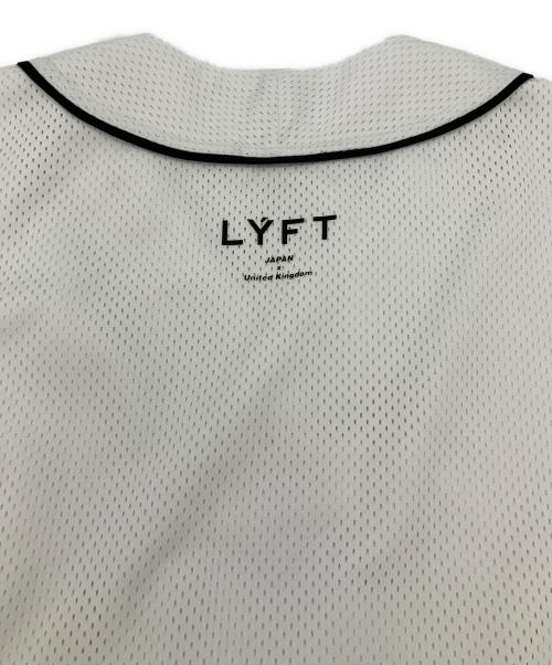Lyft（リフト）Lyft (リフト) 半袖カットソー　メッシュ ブラック×ホワイト サイズ:XLの古着・服飾アイテム