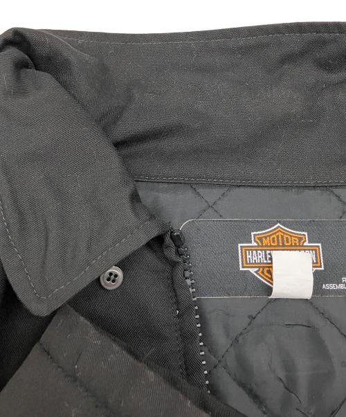 HARLEY-DAVIDSON（ハーレーダビッドソン）HARLEY-DAVIDSON (ハーレーダビッドソン) ジップアップジャケット ブラック サイズ:2Xの古着・服飾アイテム