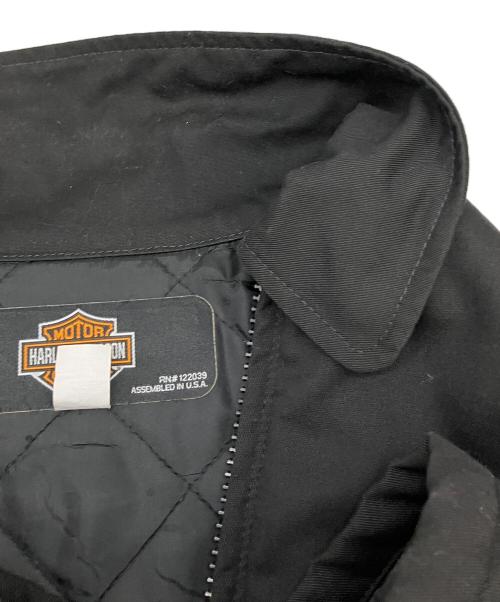 HARLEY-DAVIDSON（ハーレーダビッドソン）HARLEY-DAVIDSON (ハーレーダビッドソン) ジップアップジャケット ブラック サイズ:2Xの古着・服飾アイテム