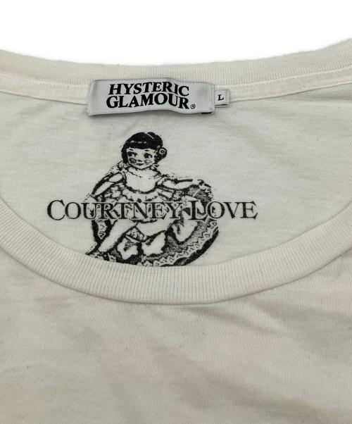 Hysteric Glamour（ヒステリックグラマー）Hysteric Glamour (ヒステリックグラマー) courtney love (コートニーラブ) 半袖カットソー ANDY WARHOL プリントTシャツ ホワイト サイズ:Lの古着・服飾アイテム