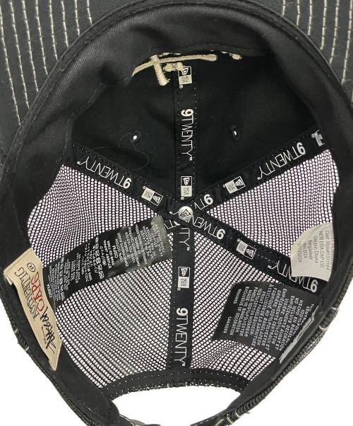 stussy（ステューシー）stussy (ステューシー) New Era (ニューエラ) キャップ 9TWENTY WASHED BASIC TRUCKER ブラック×ホワイトの古着・服飾アイテム