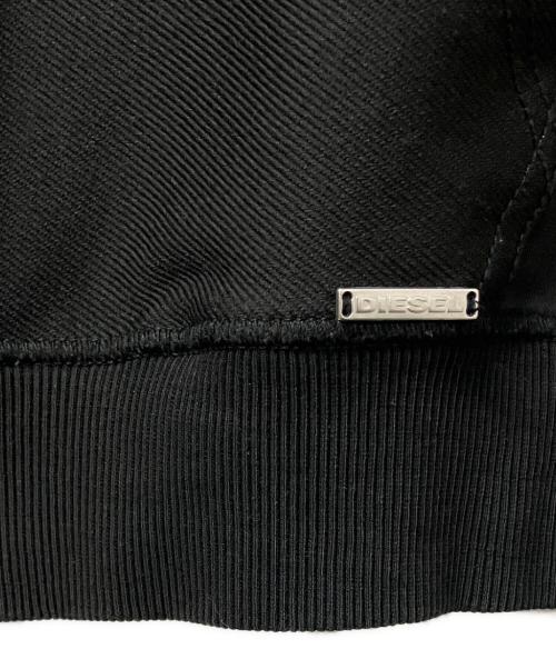 DIESEL（ディーゼル）DIESEL (ディーゼル) パーカー メッシュジップパーカー ブラック サイズ:Mの古着・服飾アイテム