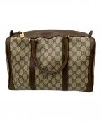 GUCCIグッチ）の古着「ハンドバッグ　製造番号なし」｜ブラウン×ベージュ