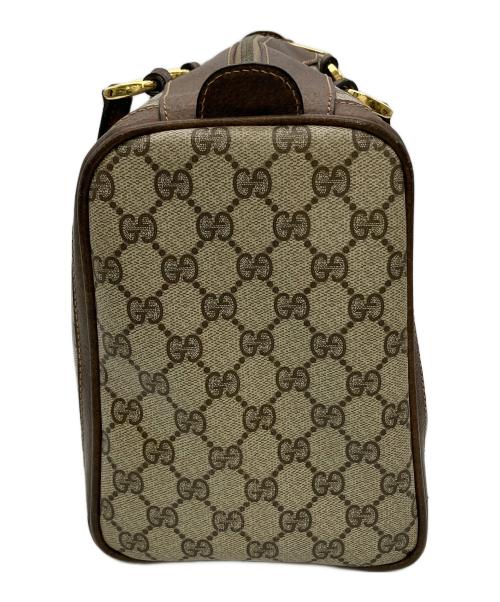 GUCCI（グッチ）GUCCI (グッチ) ハンドバッグ　製造番号なし  ブラウン×ベージュの古着・服飾アイテム