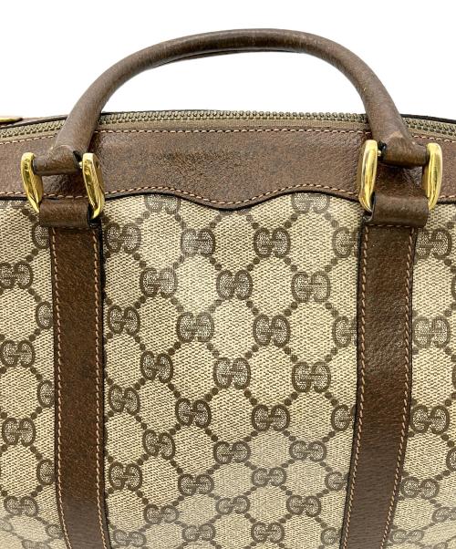 GUCCI（グッチ）GUCCI (グッチ) ハンドバッグ　製造番号なし  ブラウン×ベージュの古着・服飾アイテム