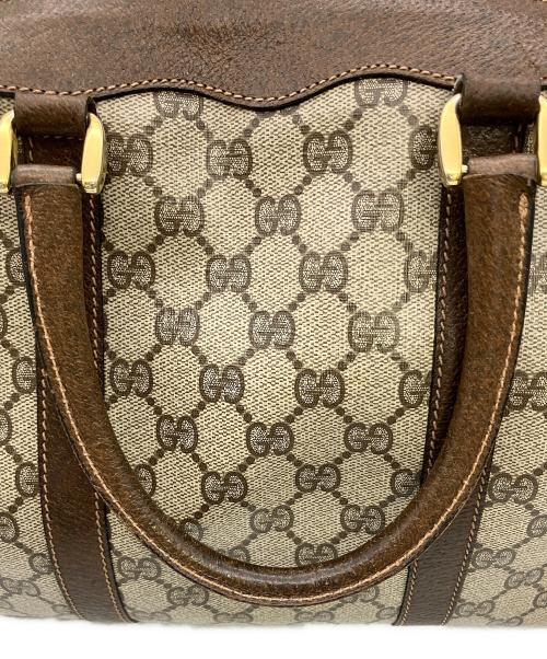 GUCCI（グッチ）GUCCI (グッチ) ハンドバッグ　製造番号なし  ブラウン×ベージュの古着・服飾アイテム